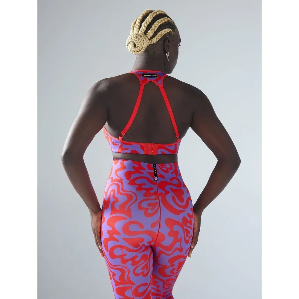 Savage X Fenty Hotline Medium Impact Sports Bra 2X Purple Mist‎ Love Dizzy Gym
